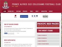 Tablet Screenshot of paocfc.com.au